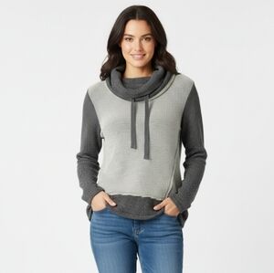 Lilla P Knit Cowl Neck Sweater Sz XS